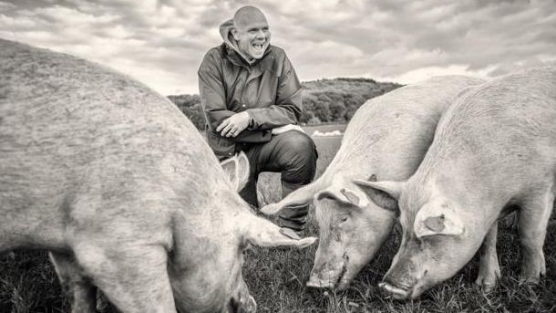 Launch: Tom Kerridge highlighted how important British pig farming is